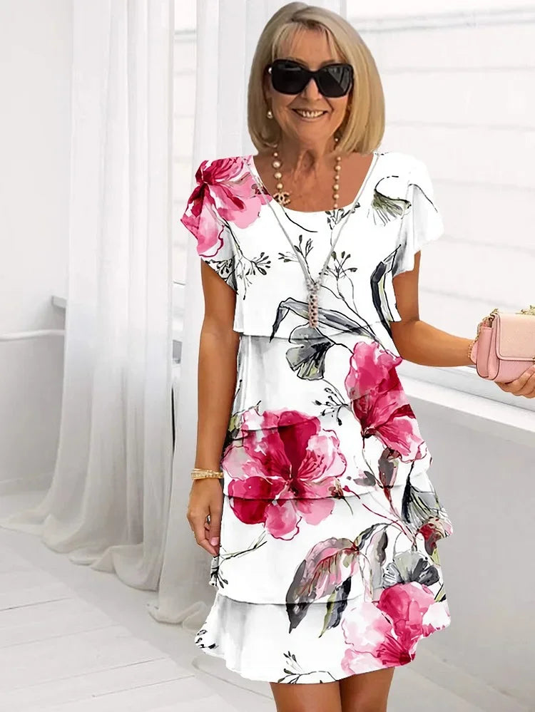 Emilie | Sommerkjole med Blomsterprint
