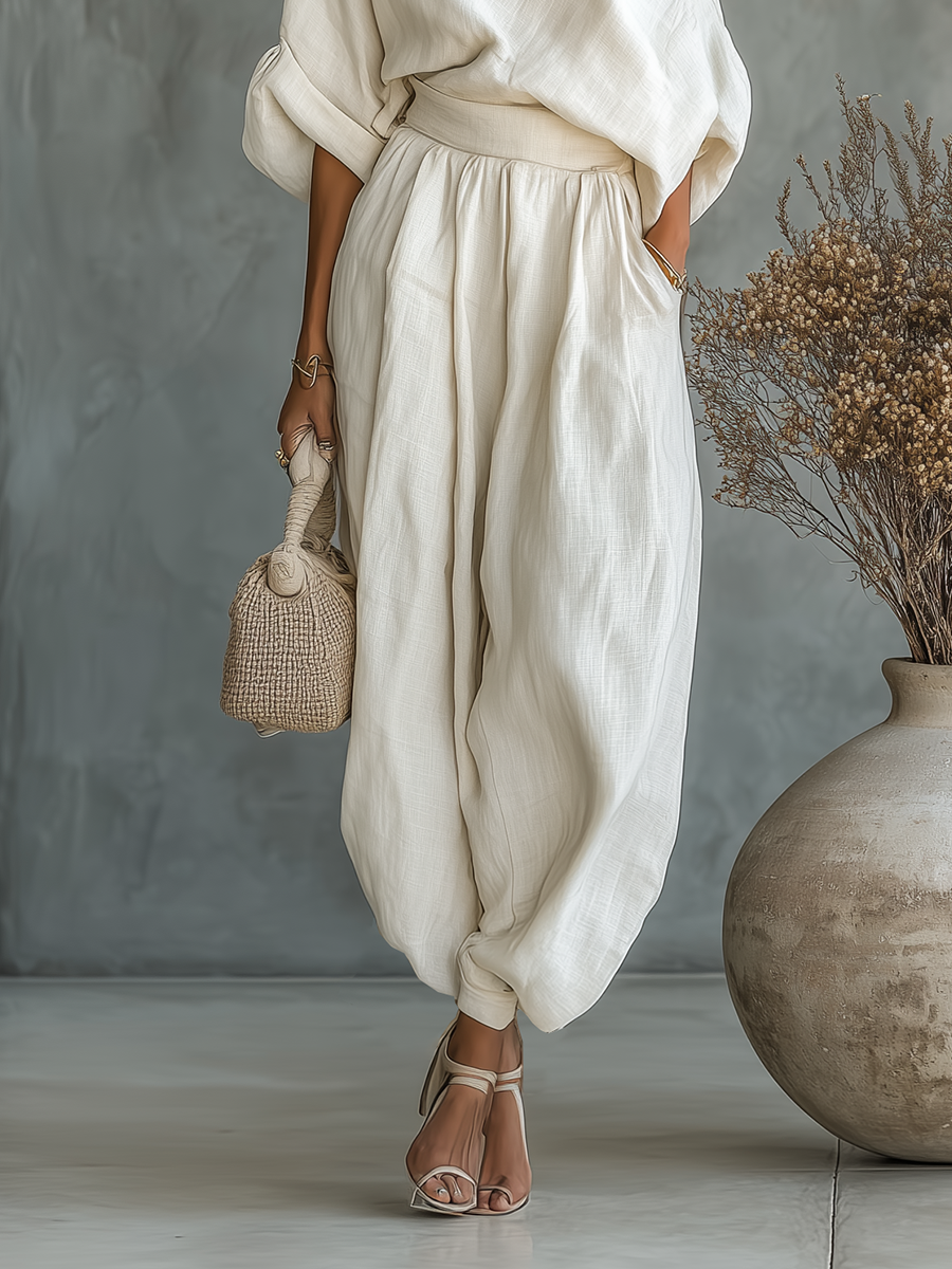 Amalie™ | Elegant hørlook sæt