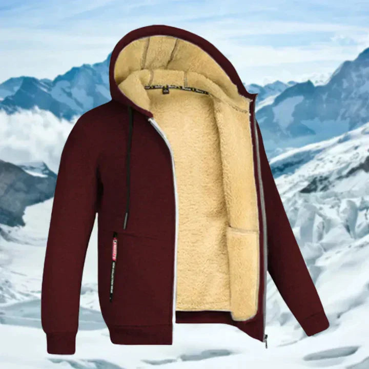 Gilben - Herre vinterjakke med hætte og fleece