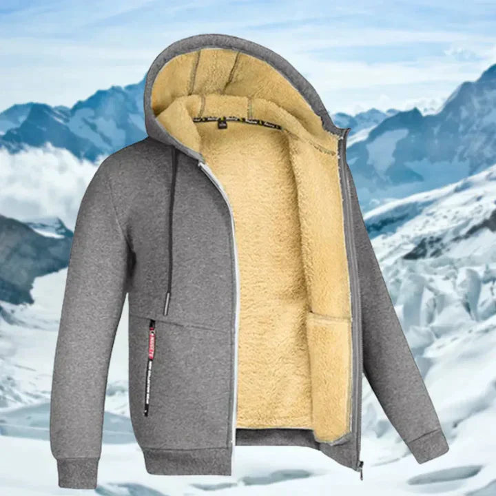 Gilben - Herre vinterjakke med hætte og fleece