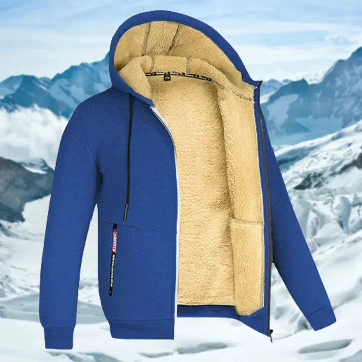 Gilben - Herre vinterjakke med hætte og fleece