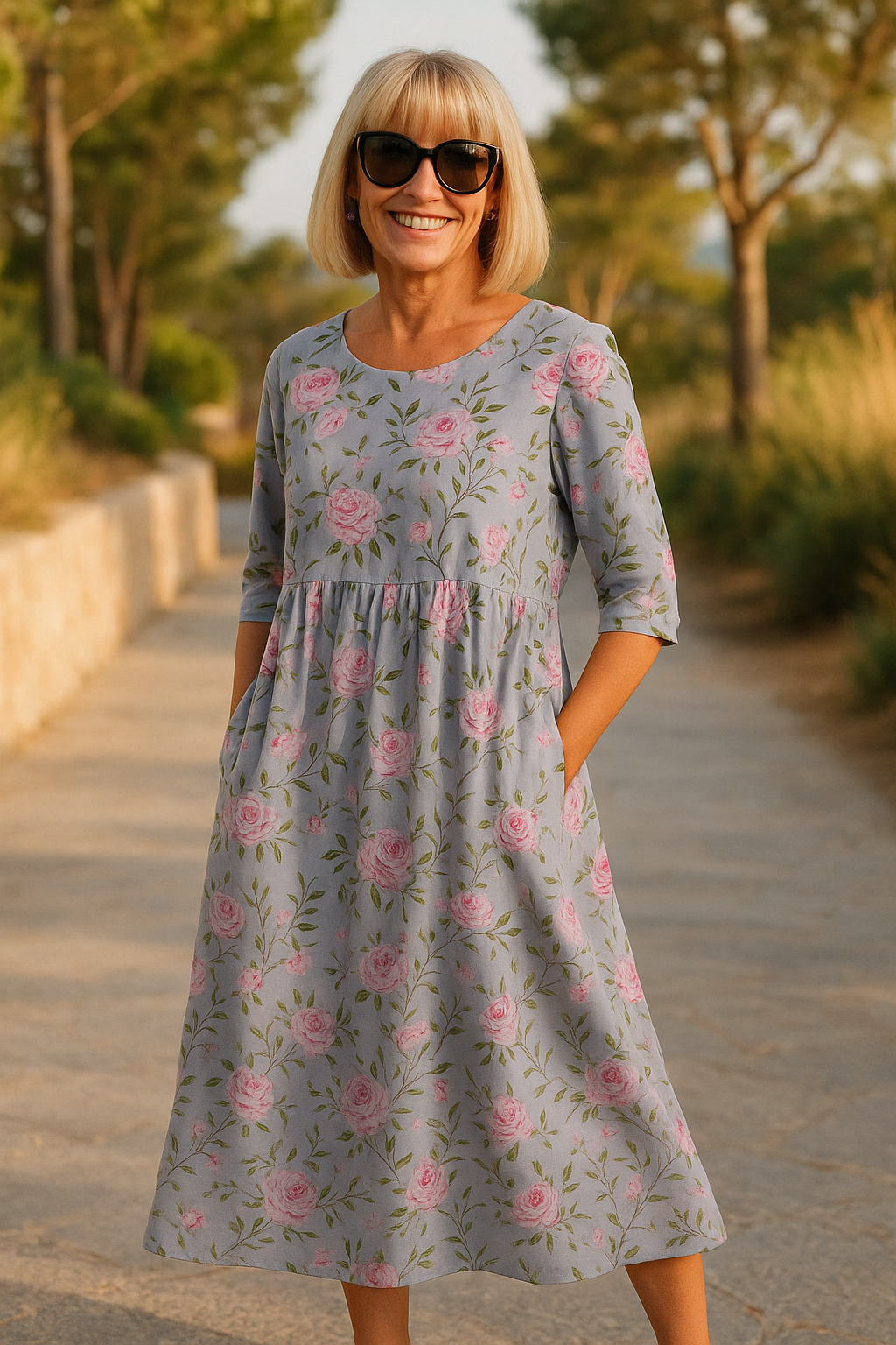 Ingrid™ | Elegant blomsterkjole