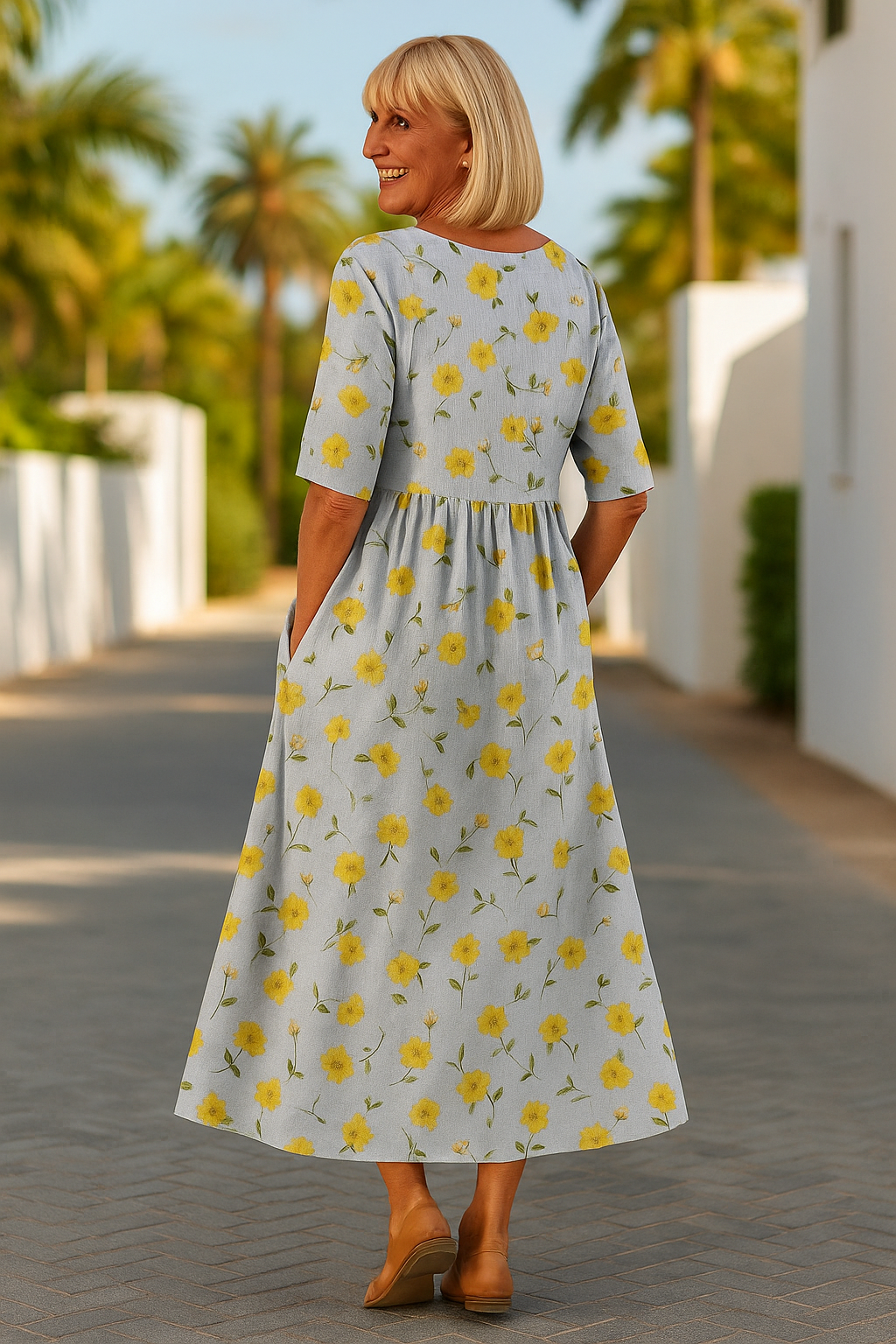 Ingrid™ | Elegant blomsterkjole