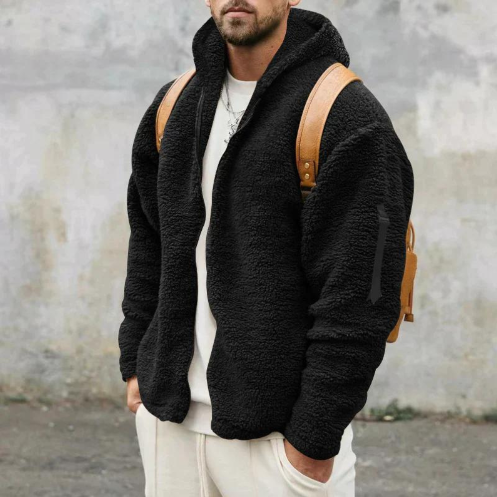 Thomas | Elegant cardigan med hætte til mænd