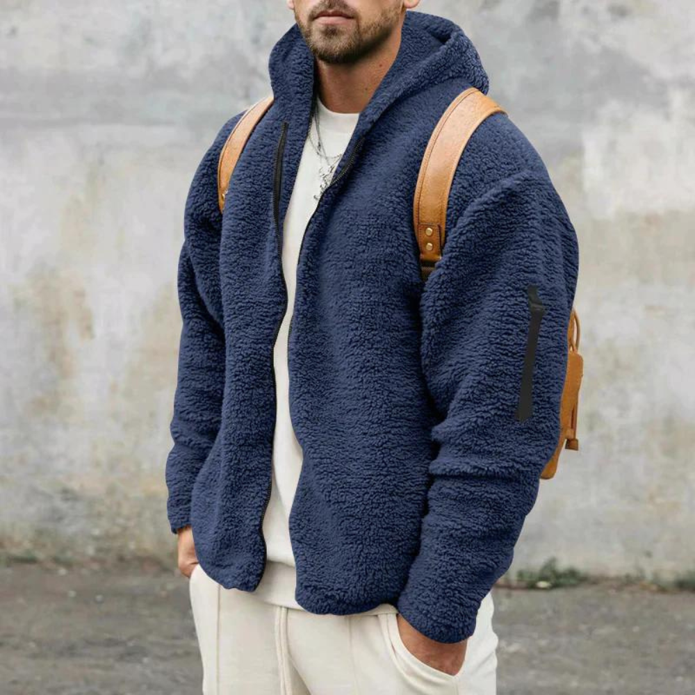 Thomas | Elegant cardigan med hætte til mænd