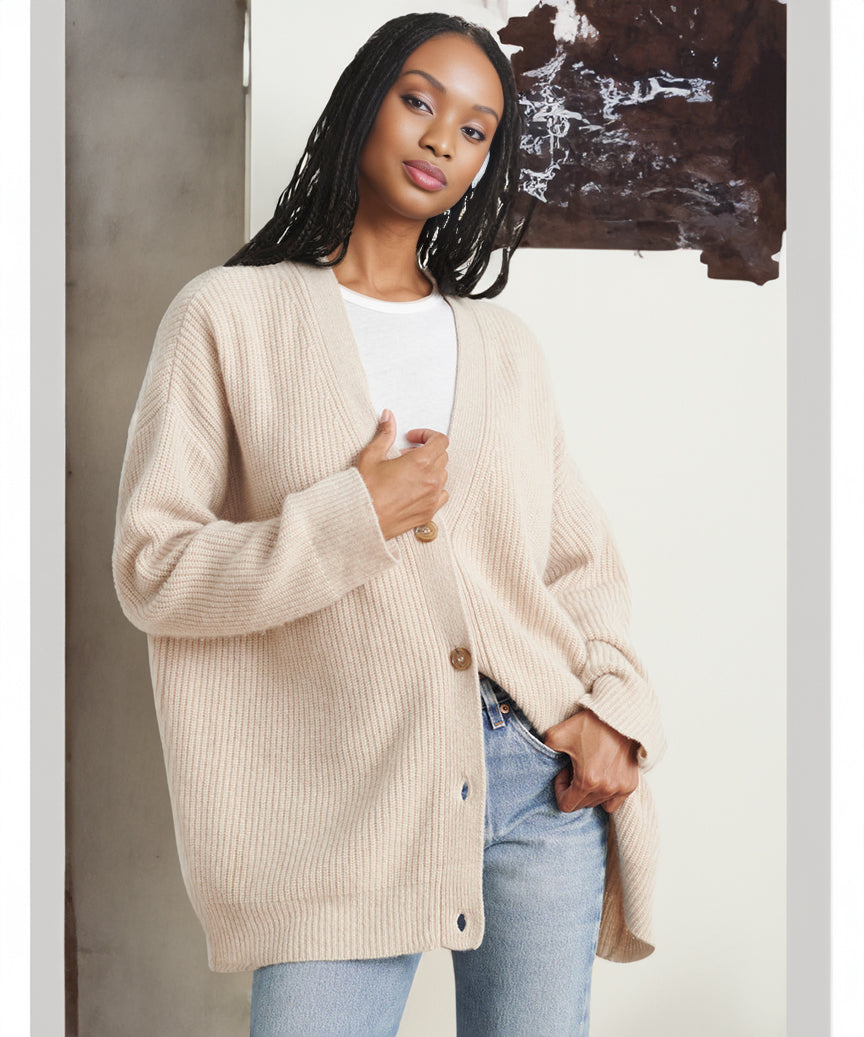 Luna | Dame Komfortabel Strikket Cardigan