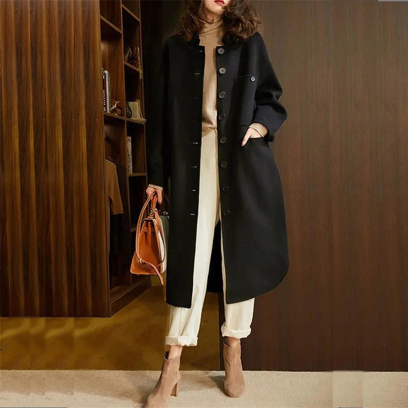Anna | Elegant Lang Trenchcoat til Kvinder - Vinter