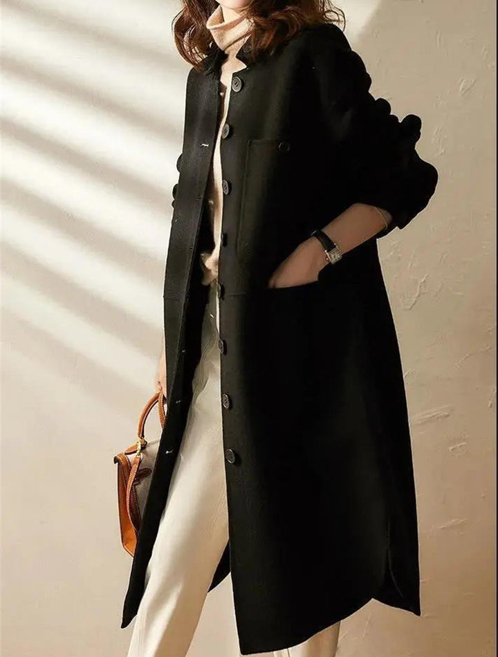 Anna | Elegant Lang Trenchcoat til Kvinder - Vinter