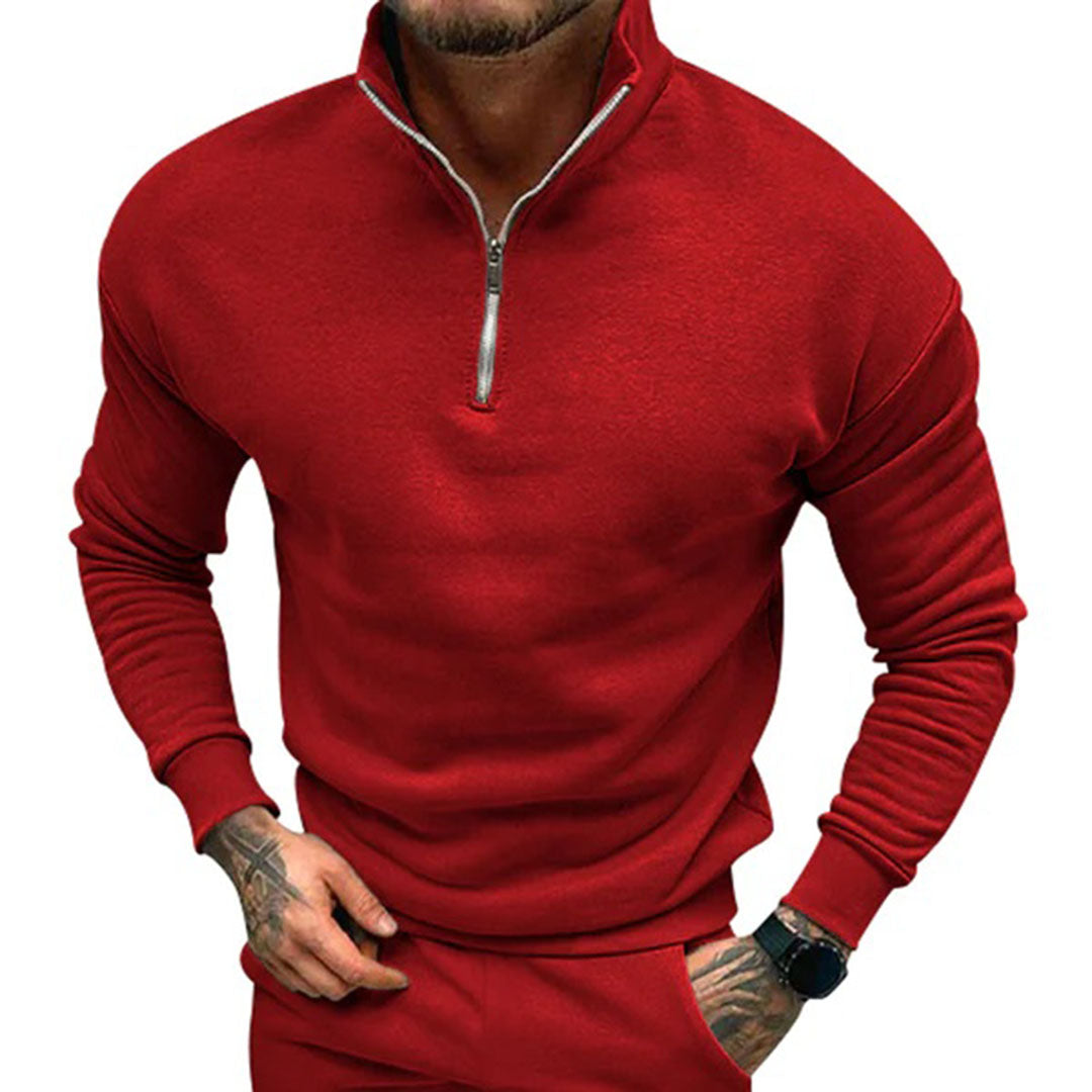 Jens | Halv lynlås sweater til mænd