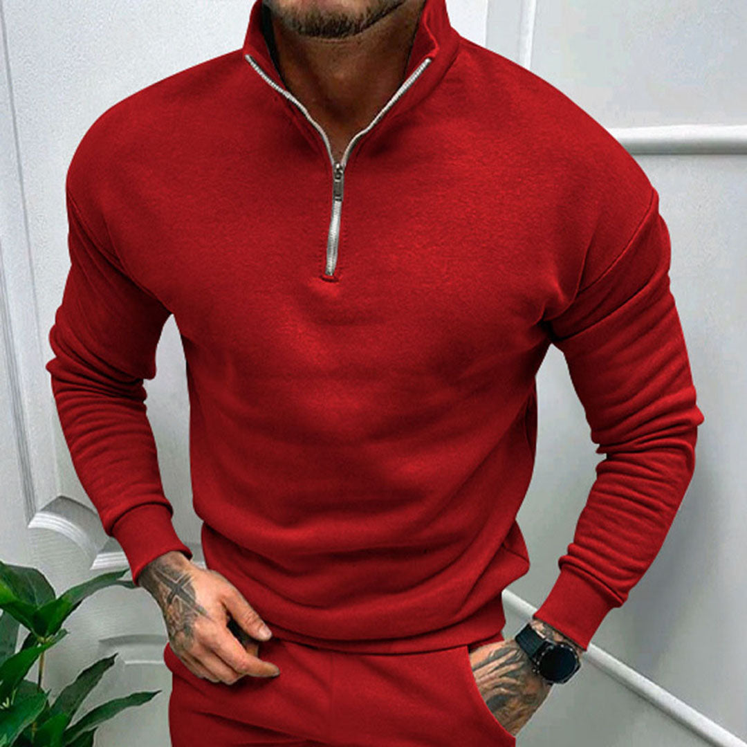 Jens | Halv lynlås sweater til mænd
