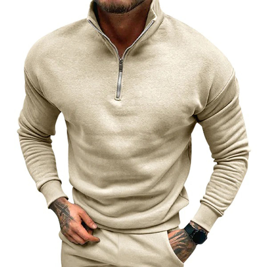 Jens | Halv lynlås sweater til mænd