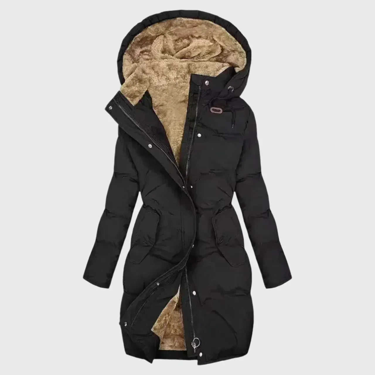 Helle | Lang puffer frakke