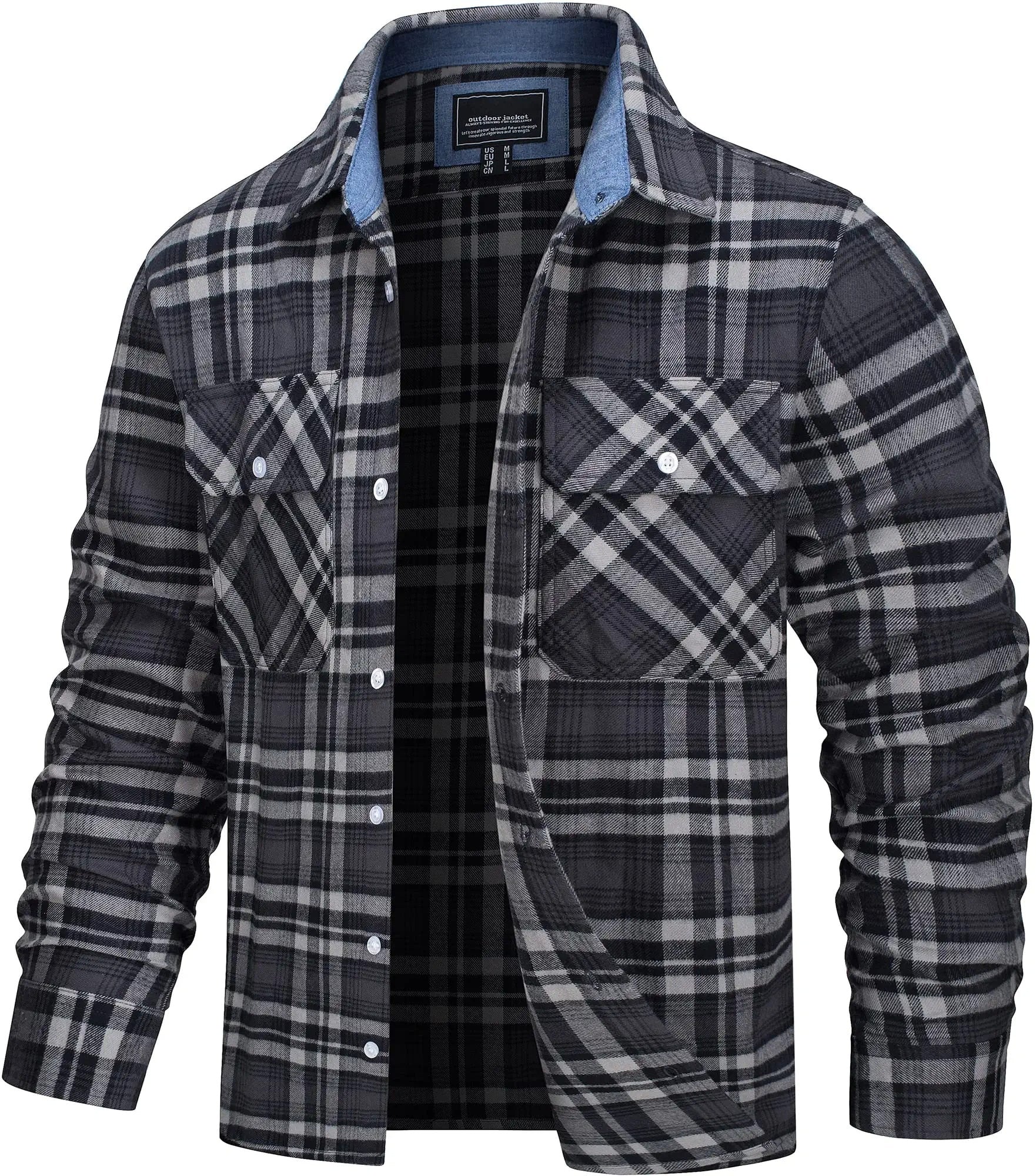 Søren - Bomuld Ternet Flannel Skovhugger T-shirt