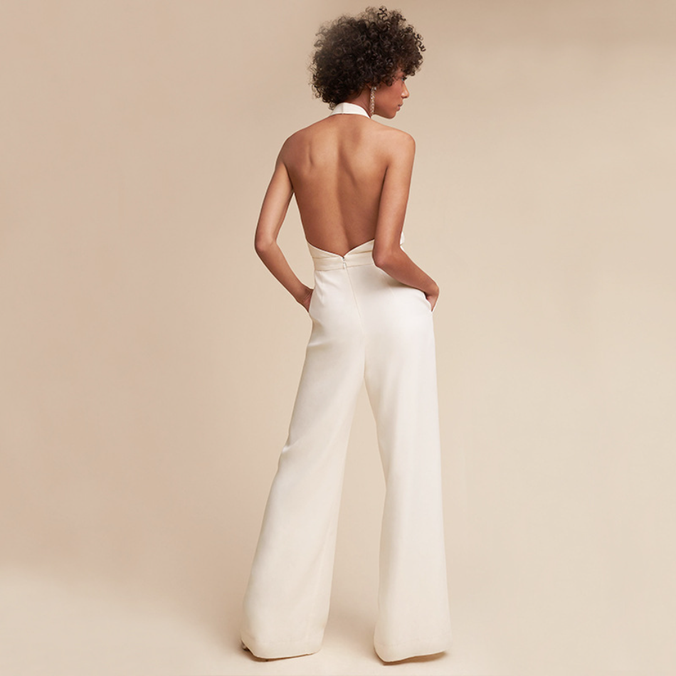 Signe | Formel Jumpsuit med Vide Ben