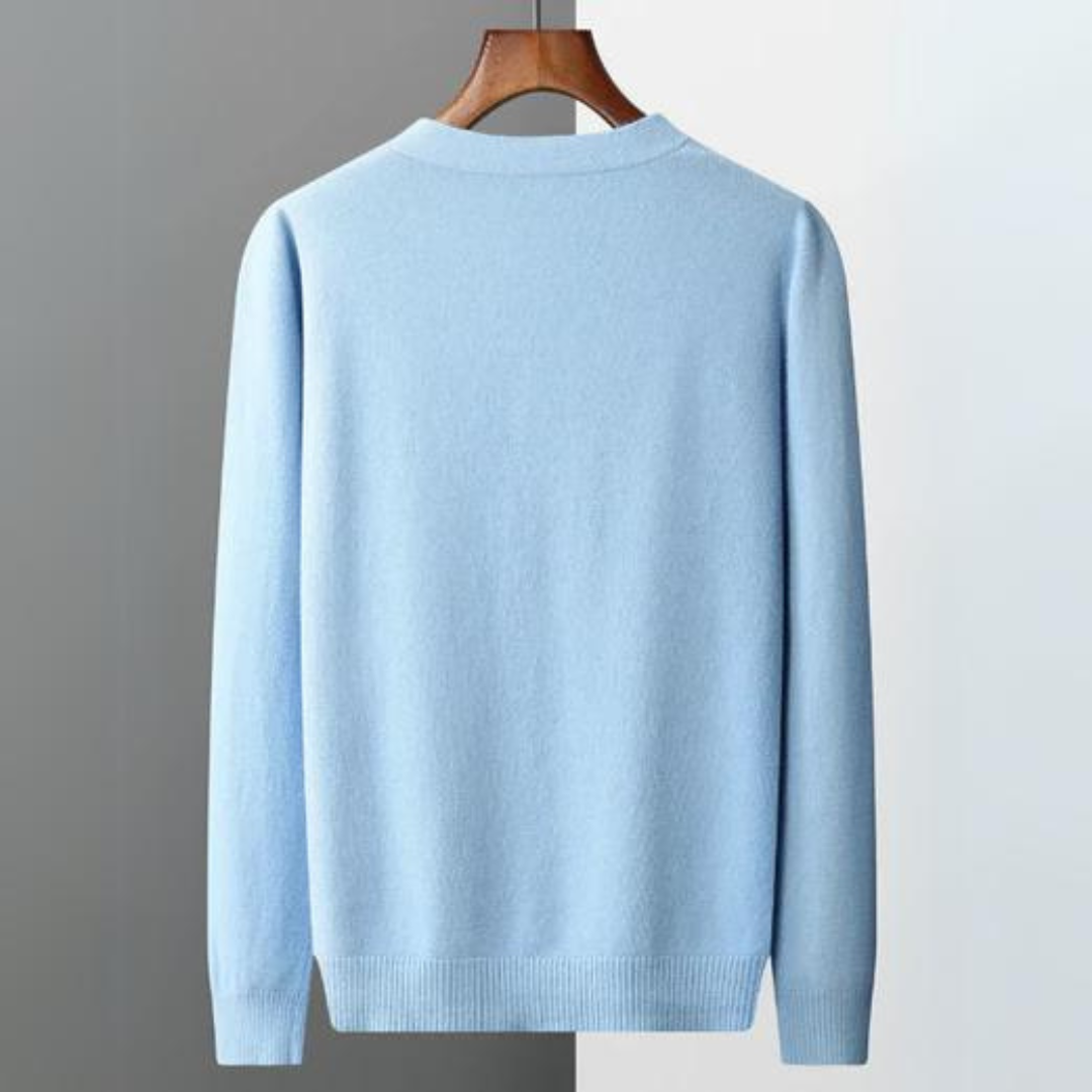 Mathias | Casual strikcardigan til mænd