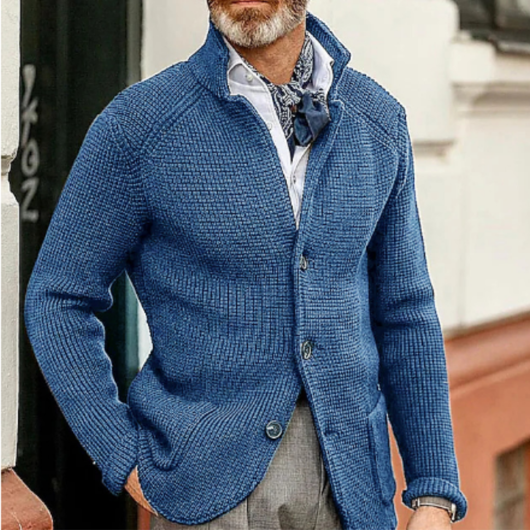Mathias | Varm sweater med knapper til mænd