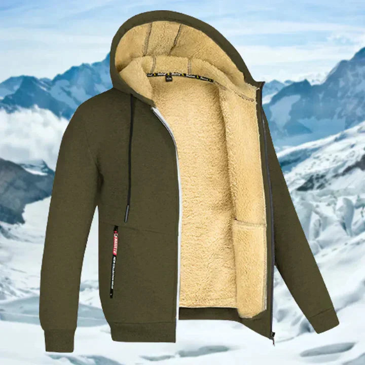 Gilben - Herre vinterjakke med hætte og fleece