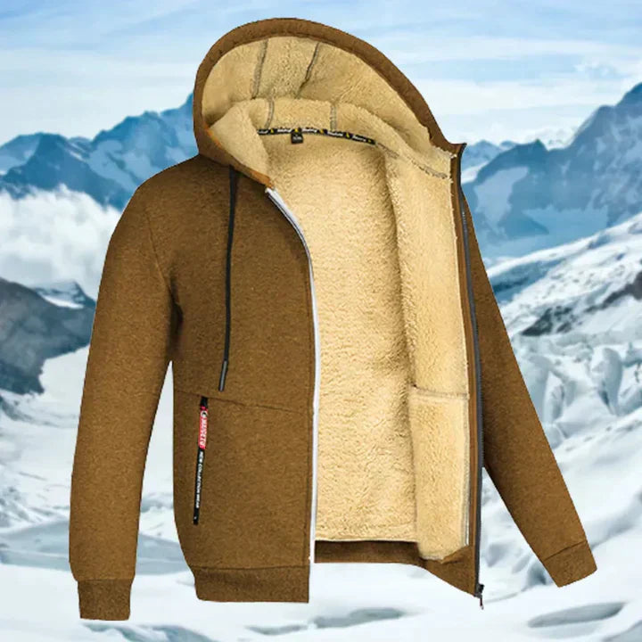 Gilben - Herre vinterjakke med hætte og fleece