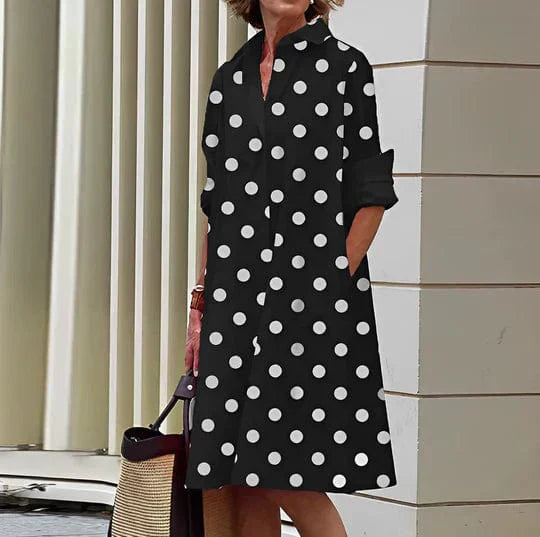 Julie | Elegant Kjole med Knapper