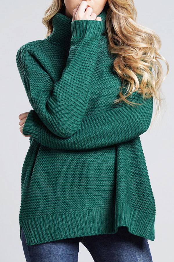 Astrid | Varm Vinter Rullekrave Sweater til Kvinder