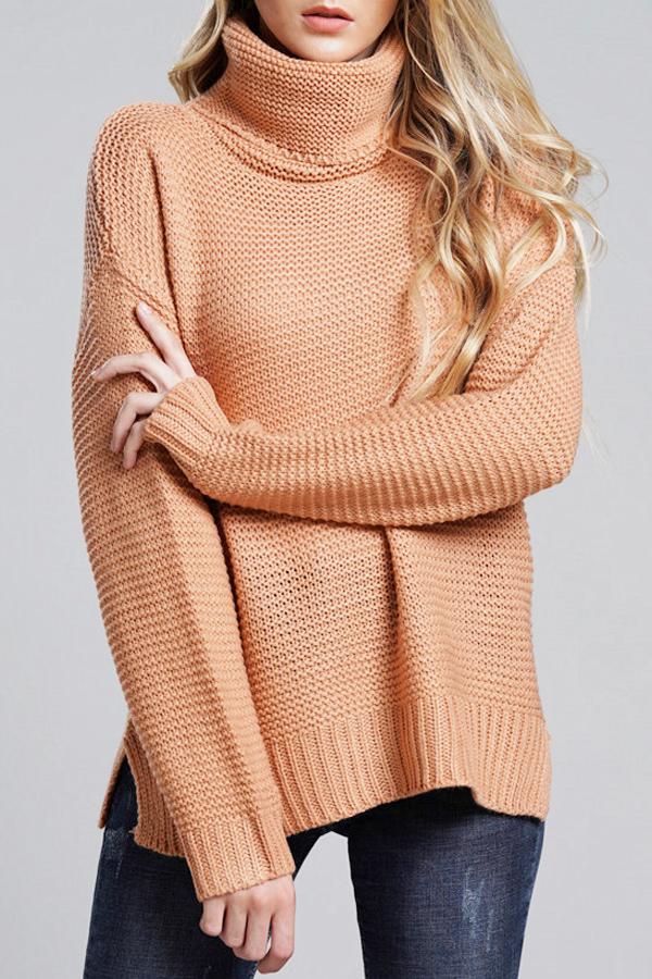 Astrid | Varm Vinter Rullekrave Sweater til Kvinder
