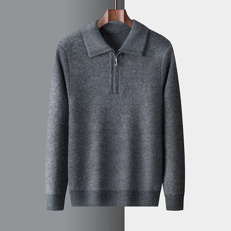Morten | Sweater med lynlås til mænd
