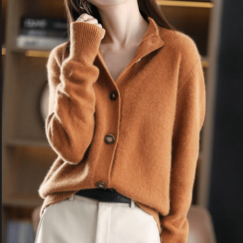 Anne - Luksuriøs Strikket Cardigan