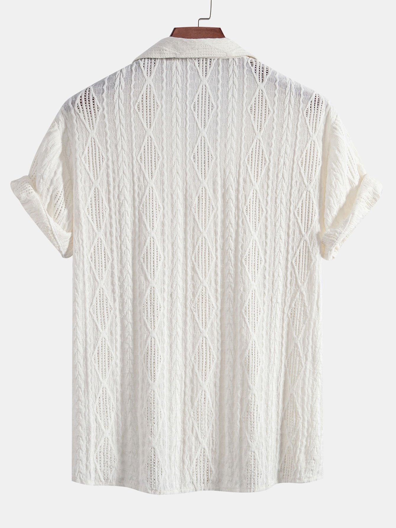 Mikkel | Casual Jacquard Skjorte med Struktur