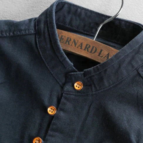 Emil | Herre Slim Fit Skjorte med Ståkrave