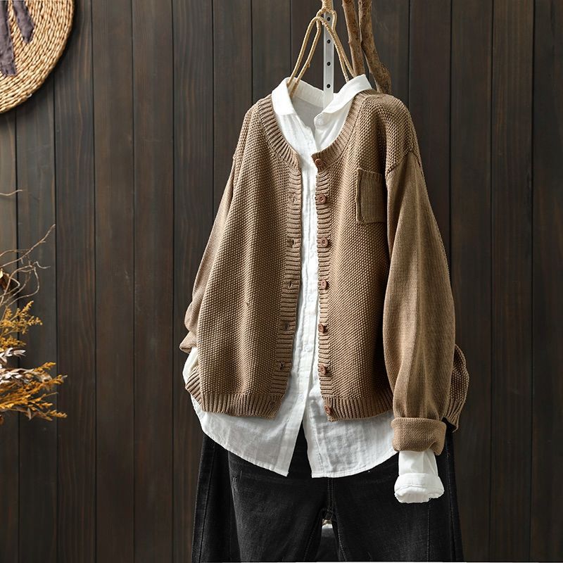 Sofia | Kvinders Plus Size Strikket Cardigan Komfort