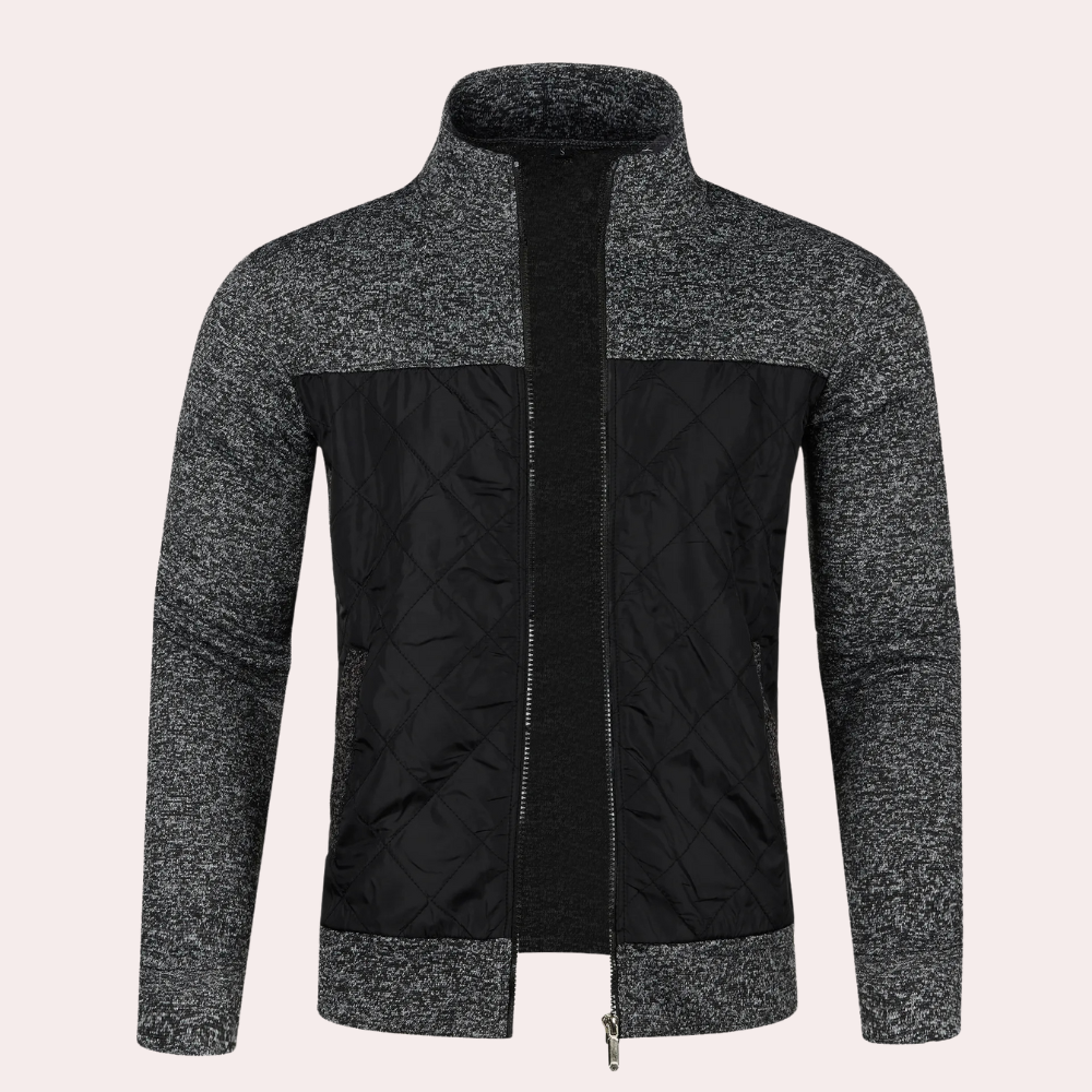 Bo | Moderne cardigan med lynlås til mænd