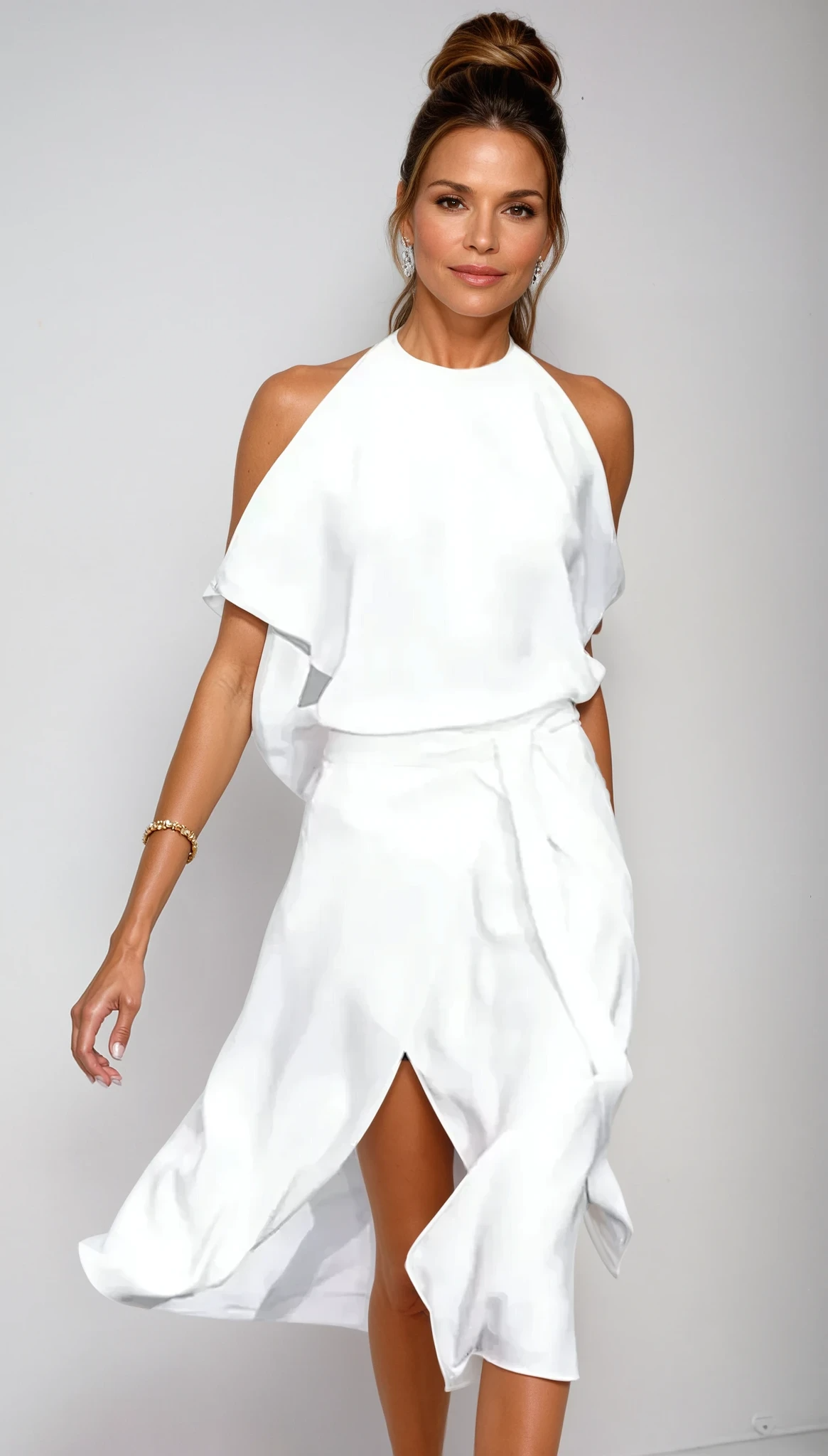 Astrid™ | Elegant Skulderfri Midikjole