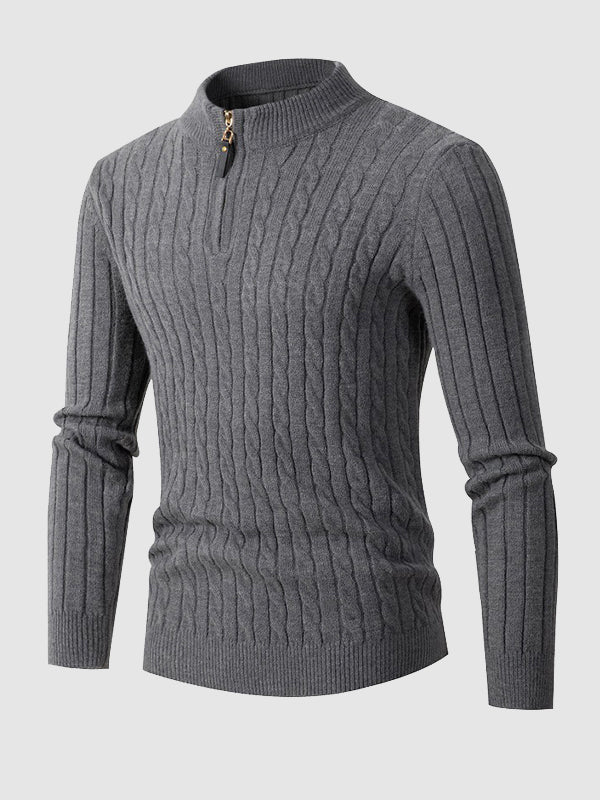 Niels | Vinter sweater med lynlås til mænd