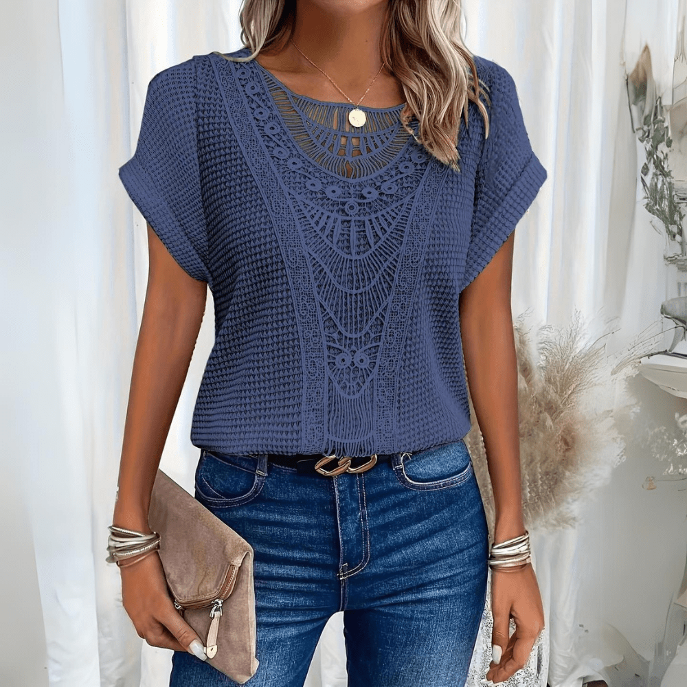 Freja™ | Elegant blondebluse