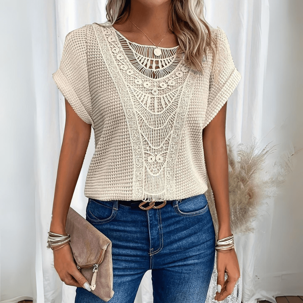 Freja™ | Elegant blondebluse
