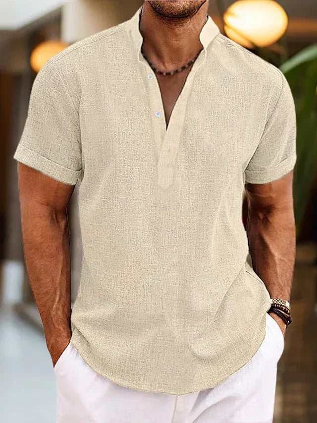 Komfortabel V-Hals Poloshirt